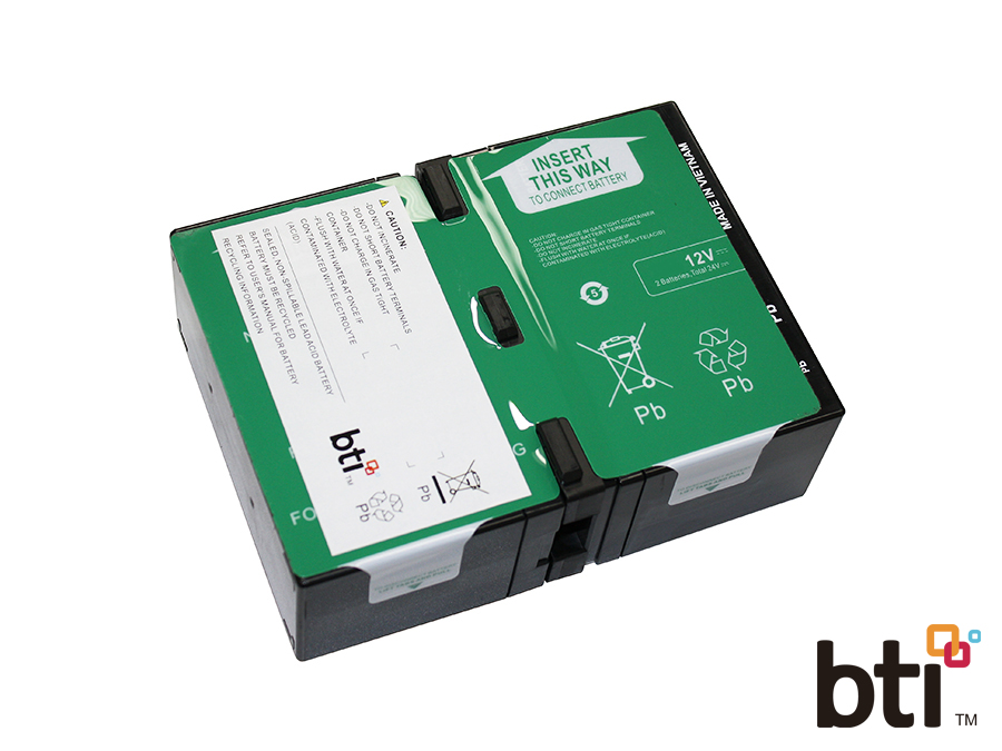 BTI 24V 2-CELL LEAD ACID UPS BATTERY FOR APCRBC165 RBC165