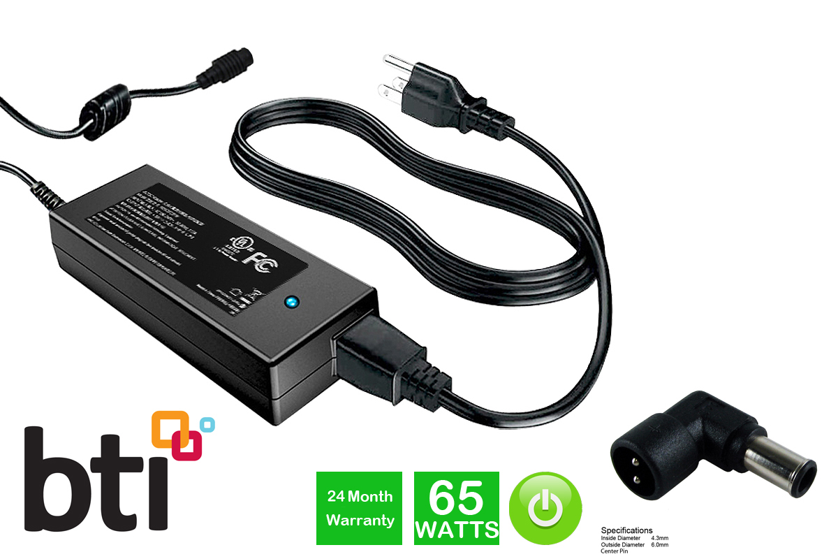 AC-1965105 19V 65W AC Adapter for Sony - Black