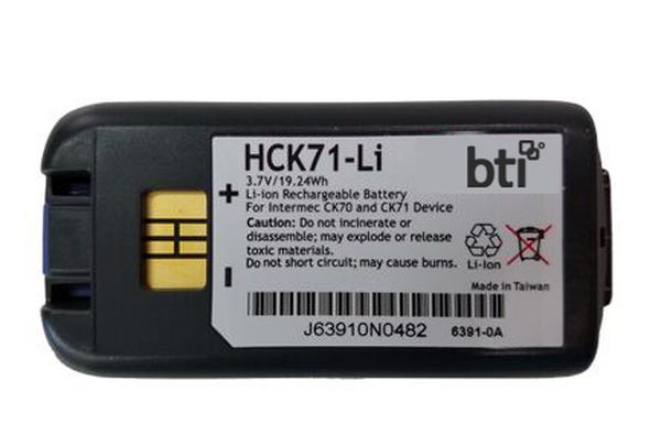 318-046-031-BTI 3.7V, 5200 mAh & 19.24Wh Li-Ion Scanner Battery for Honeywell