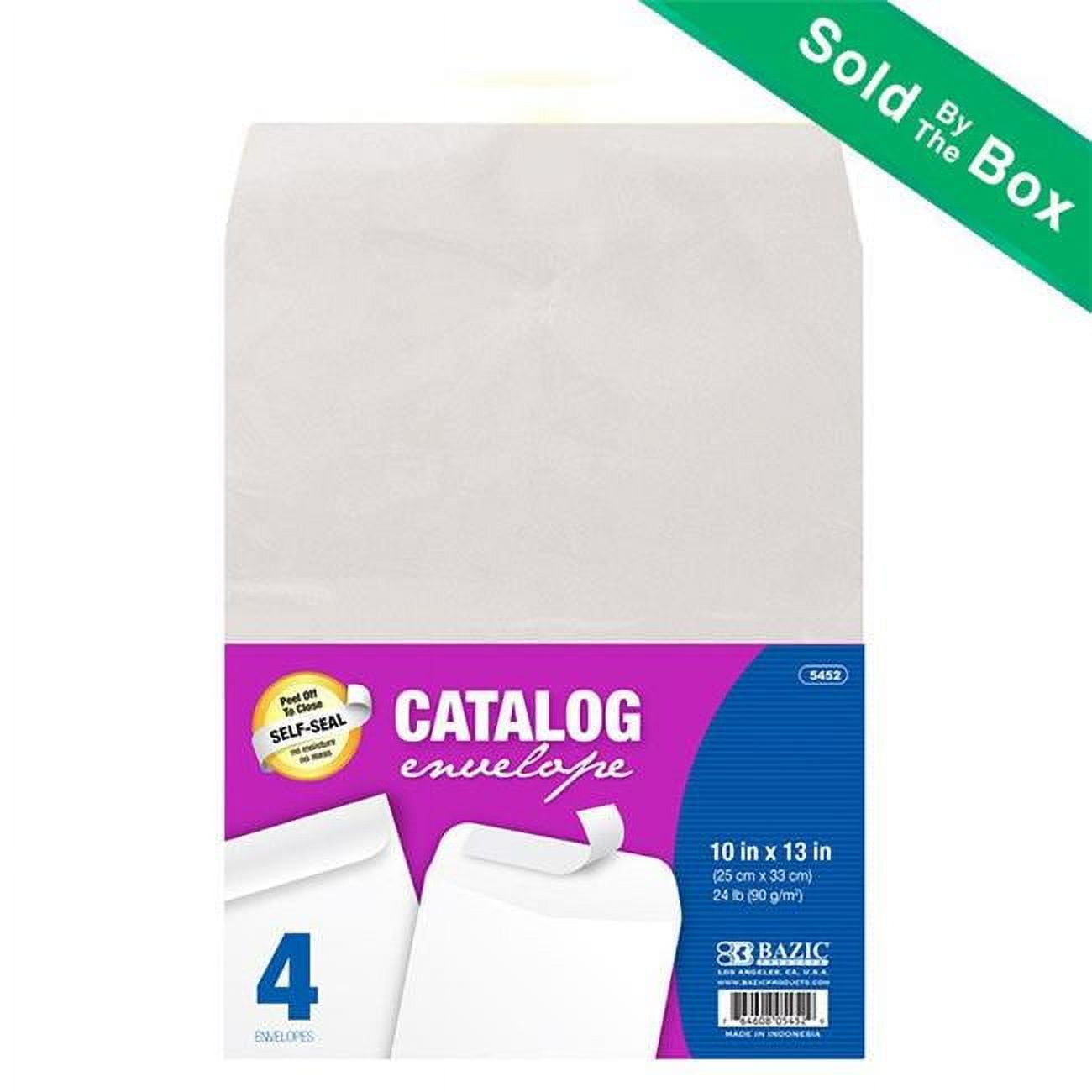 Picture of Bazic 5452   10&quot; x 13&quot; Self-Seal White Catalog Envelope (4/Pack)  Case of 48
