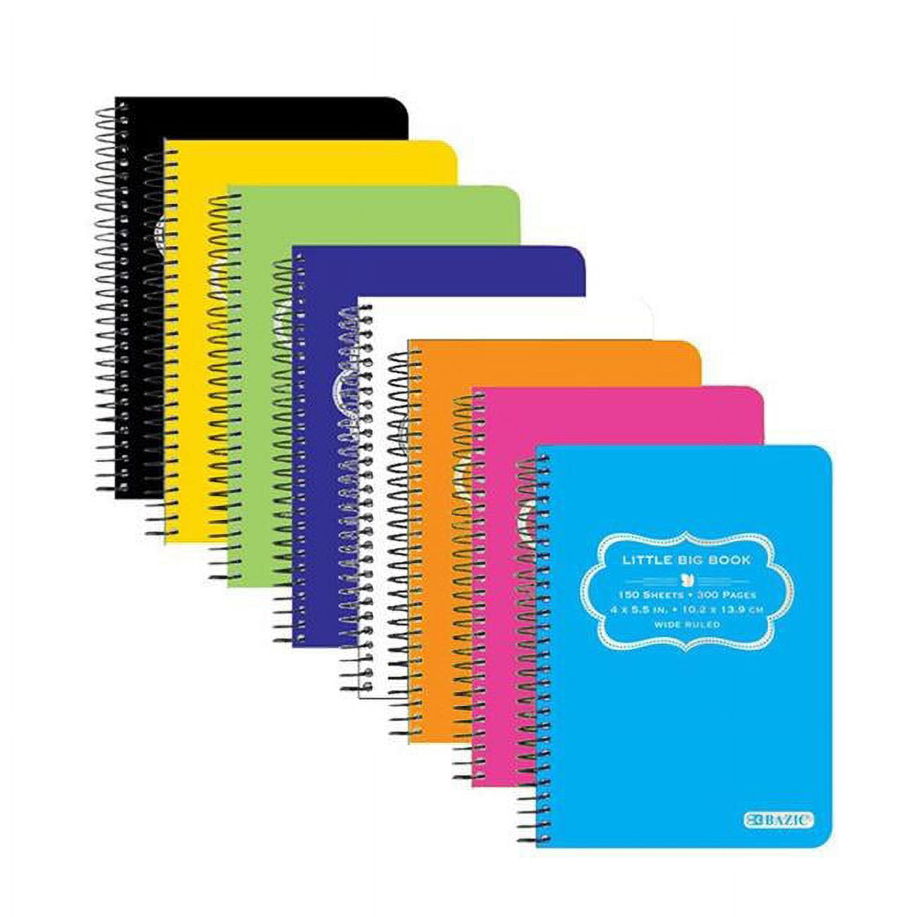 -48 4 x 5.5 in. Poly Cover Spiral Fat Book - Pack of 48