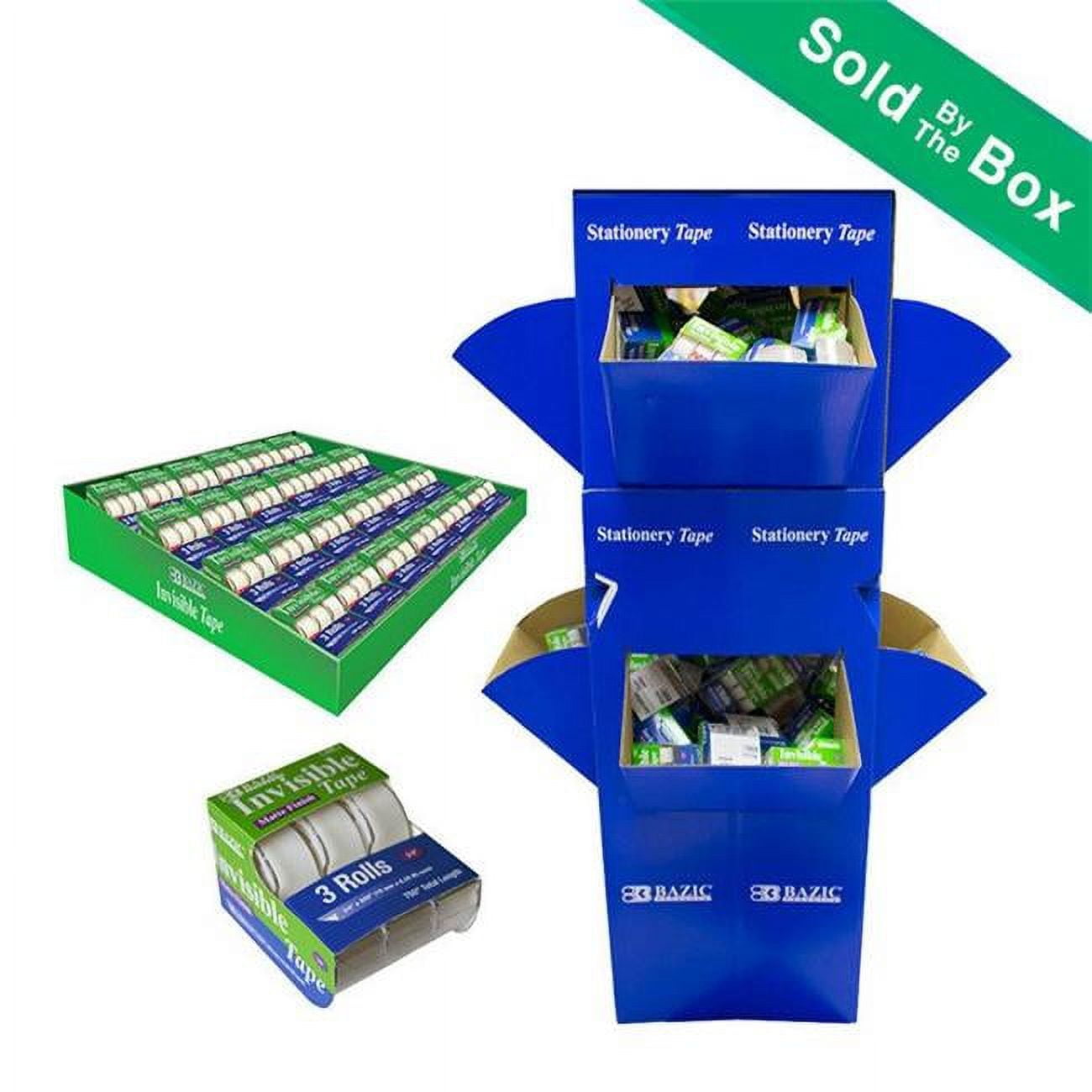 Bazic  3/4in. X 250in. Invisible Tape (3/Pack)