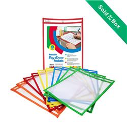 Picture of Bazic  6090-6    Reusable Dry Erase Pockets (10/Pack) Case OF 6 