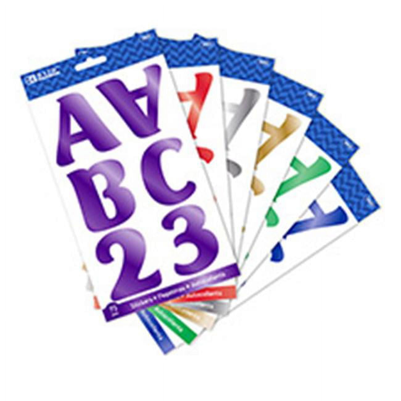 Picture of Bazic Products 3822 2 in. Metallic Color Alphabet Stickers&#44; 10 Sheets - Case of 24