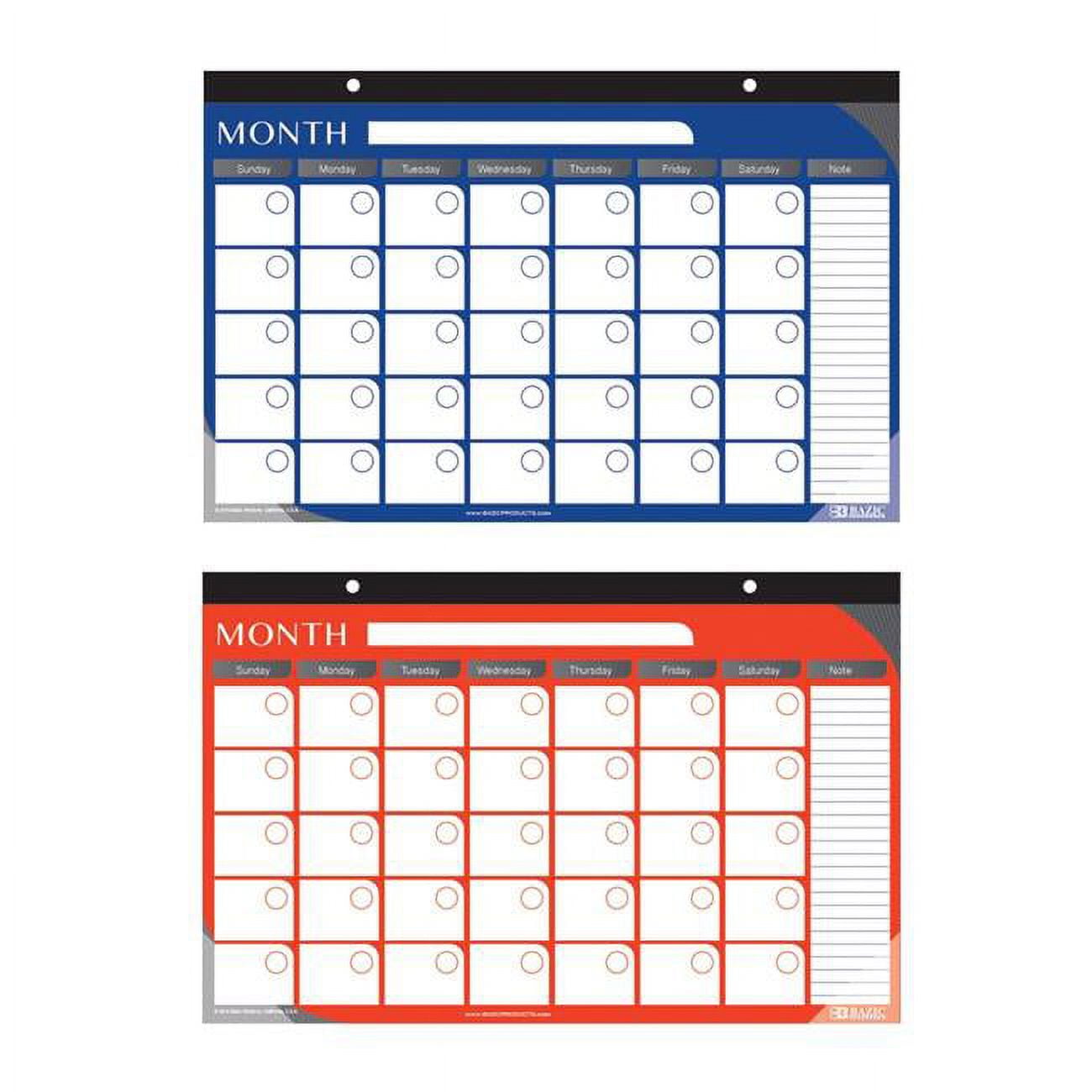Picture of Bazic Products 599 11 x 17 in. Undated 12-Months Desk Pad Calendar, Case of 48