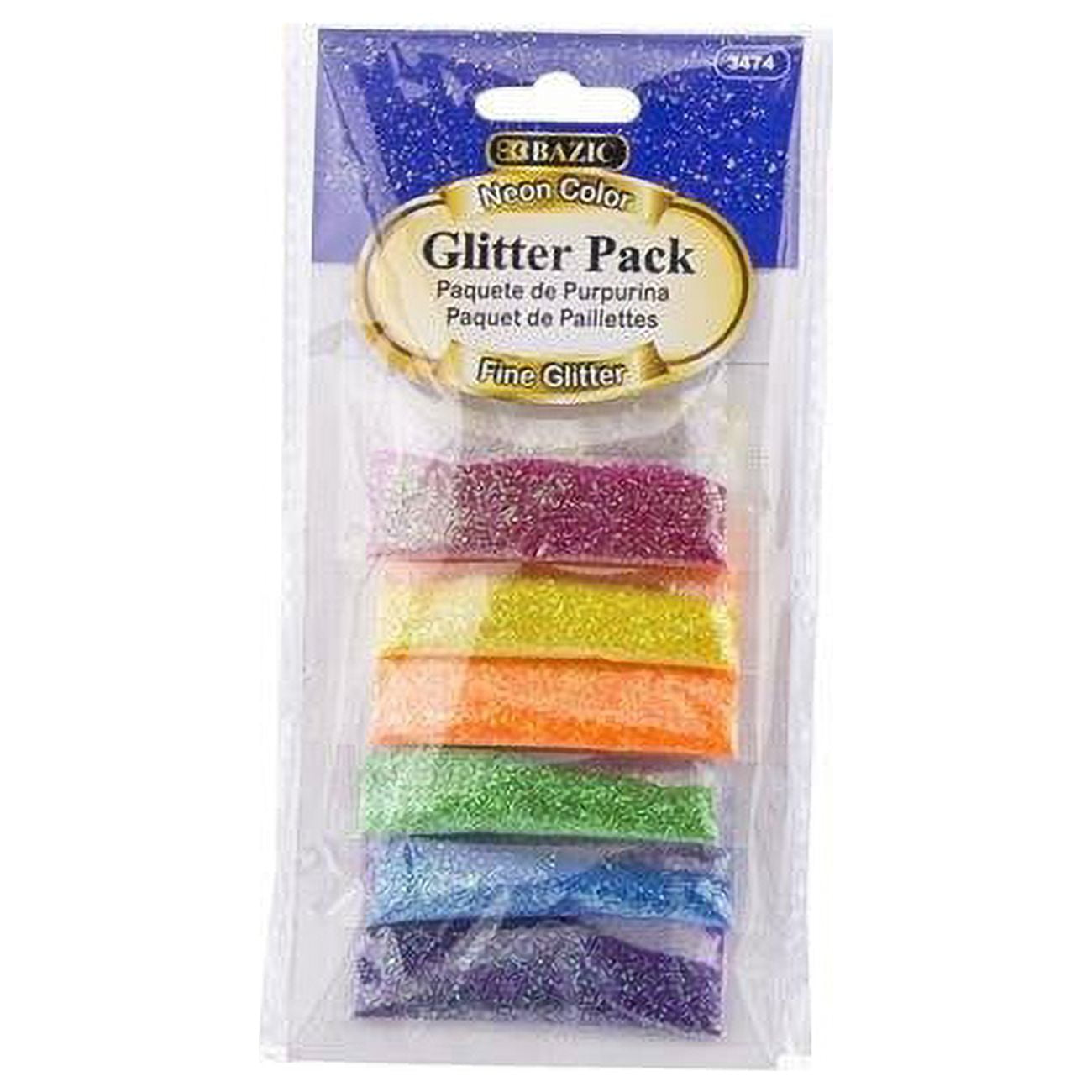 Picture of Bazic Products 3497 1 lbs Multicolor Glitter&#44; Case of 12