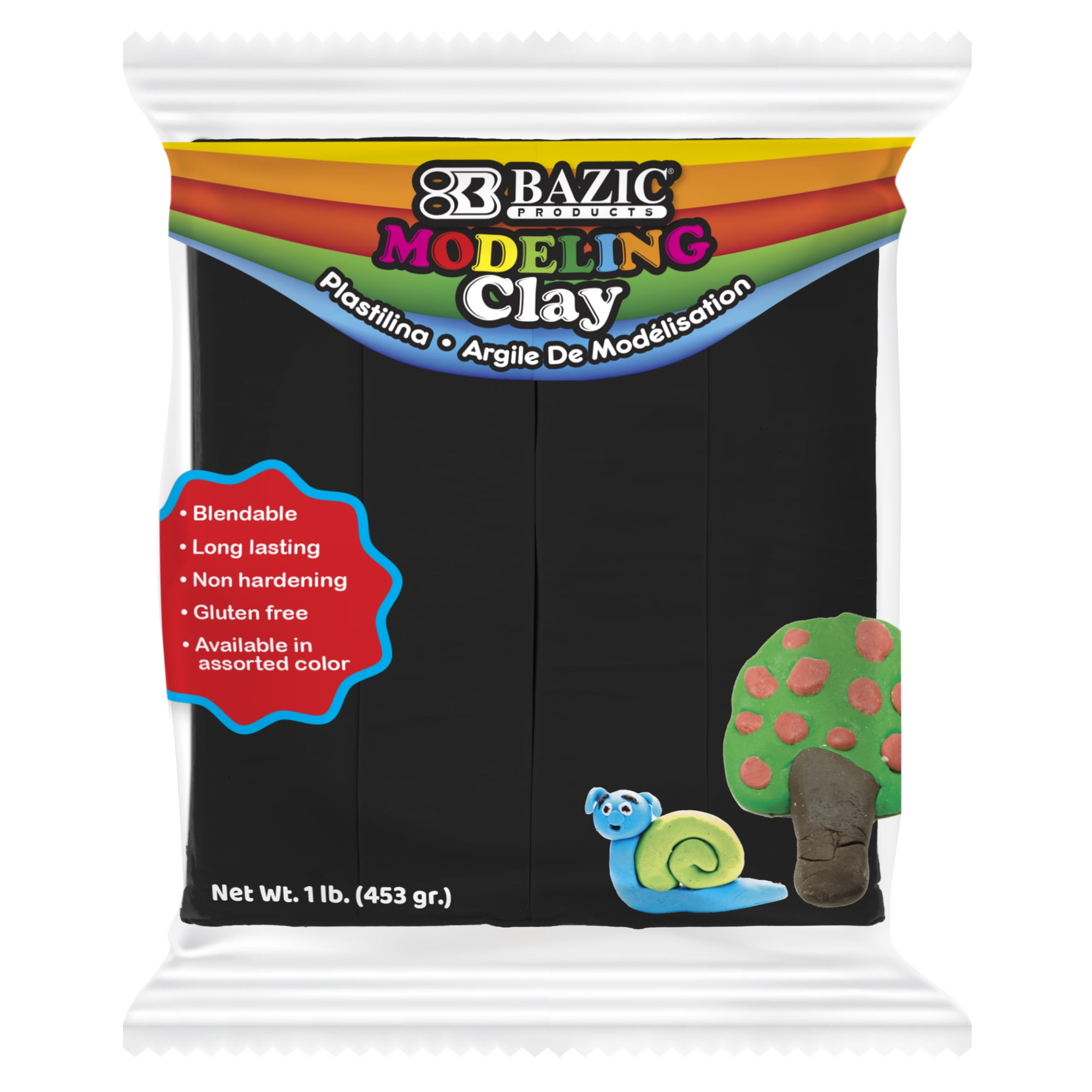 1 lbs Black Modeling Clay