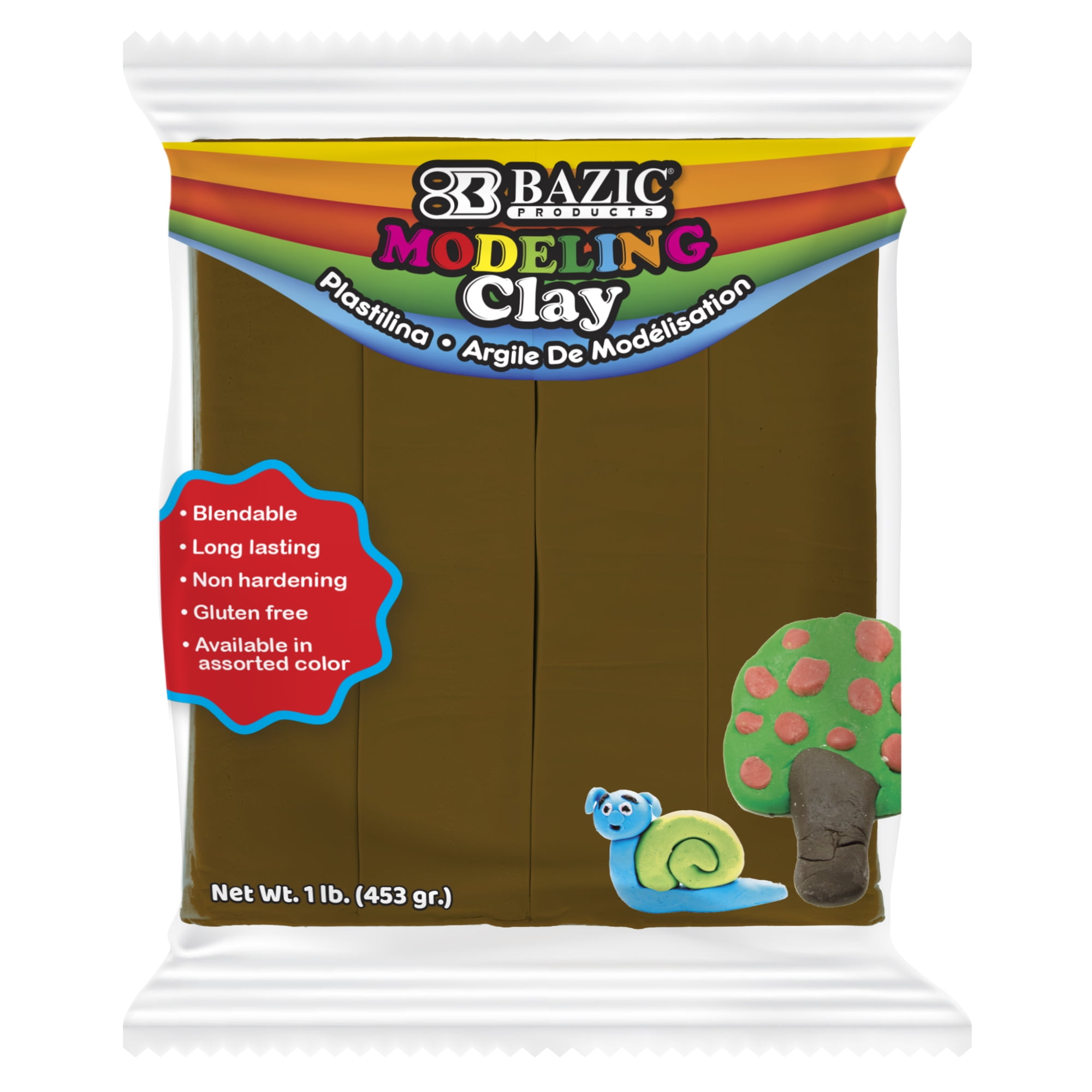 1 lbs Brown Modeling Clay