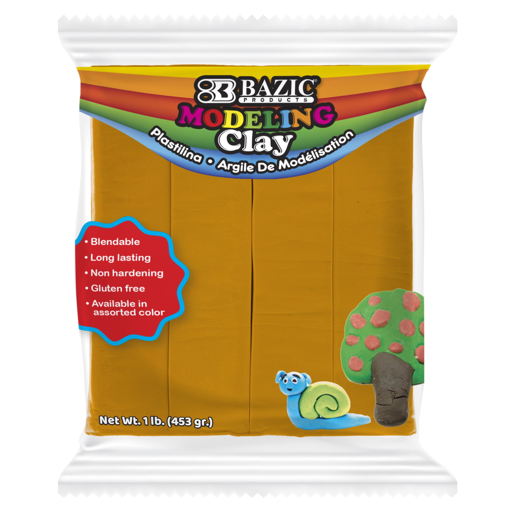 1 lbs Orange Modeling Clay