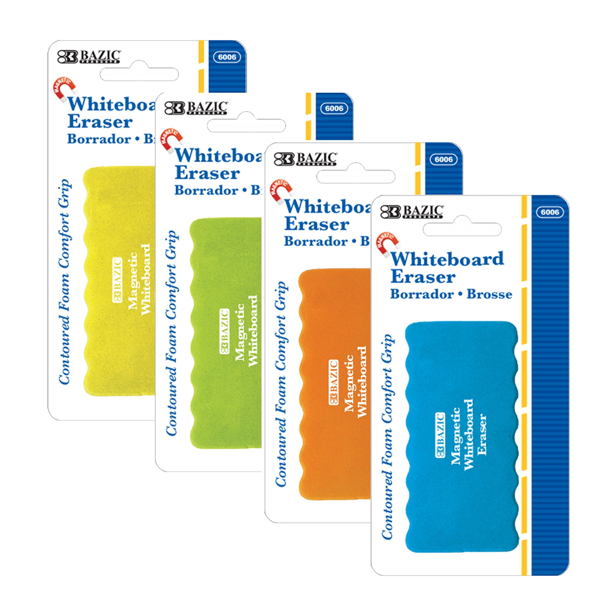 Magnetic Whiteboard Eraser with Foam Comfort Grip
