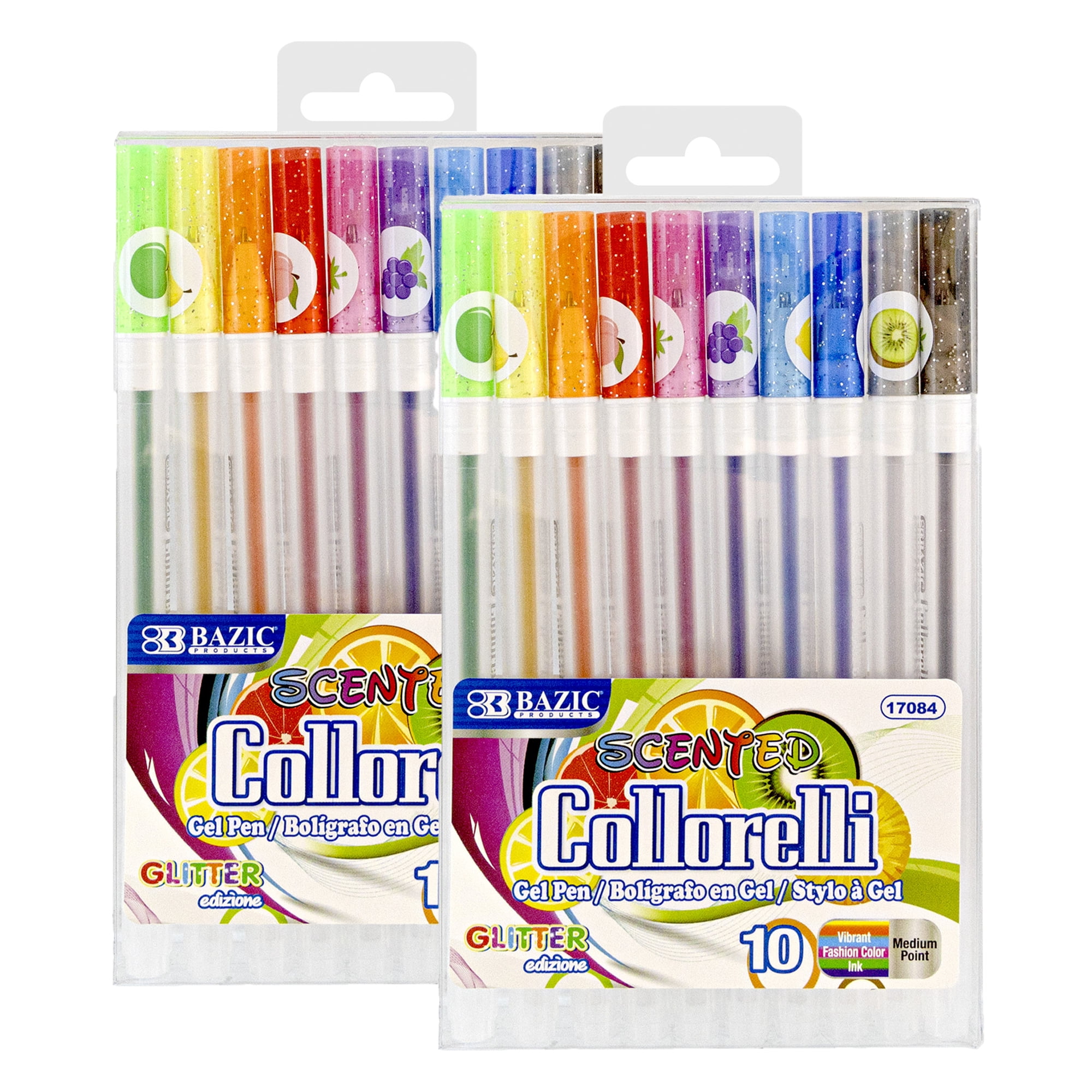 Picture of Bazic Products 17084 Scented Glitter Color Collorelli Gel Pen - Pack of 10