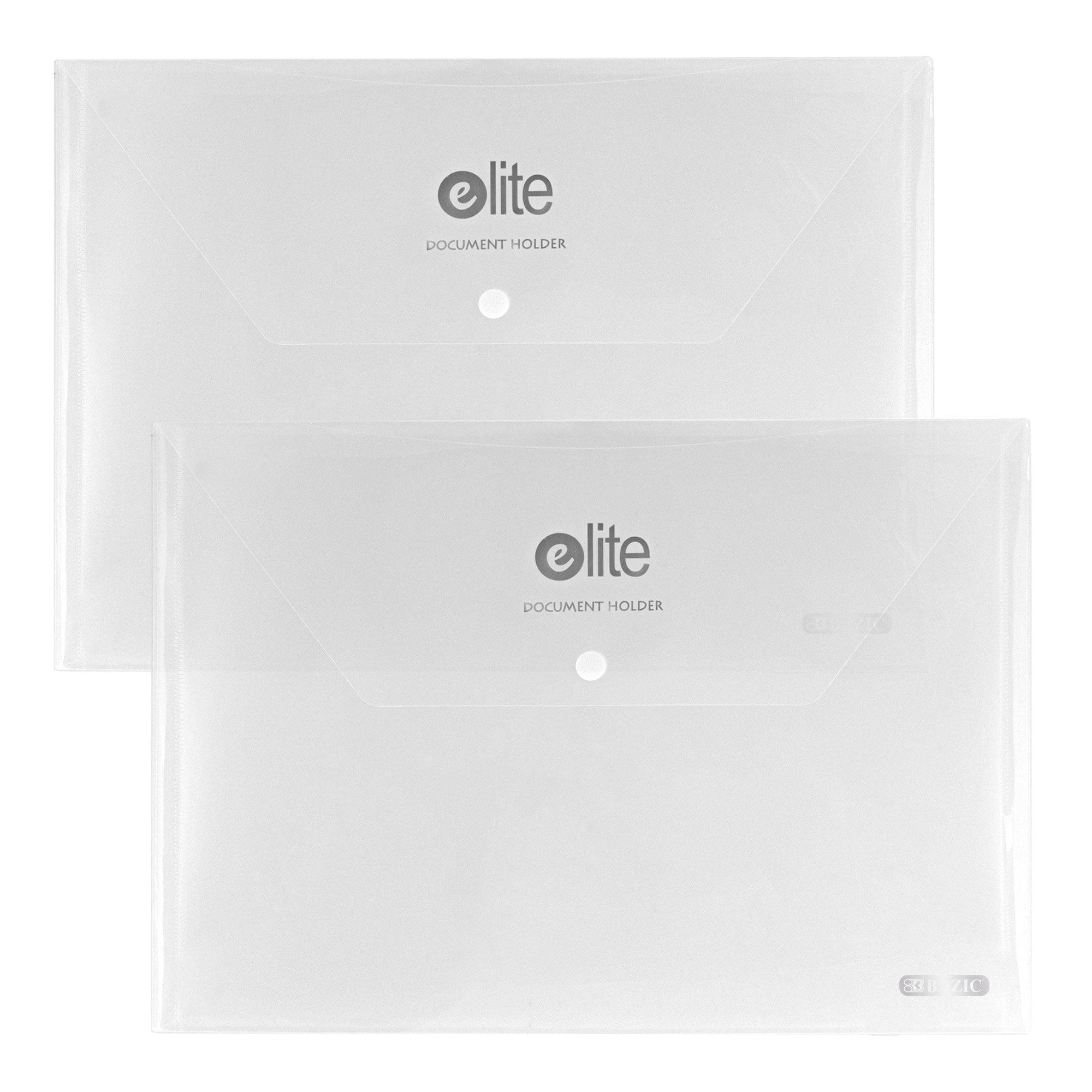 Picture of Bazic Products 3195 13 x 9.3 in. Elite Letter Size Clear Document Holders&#44; 2 per Pack