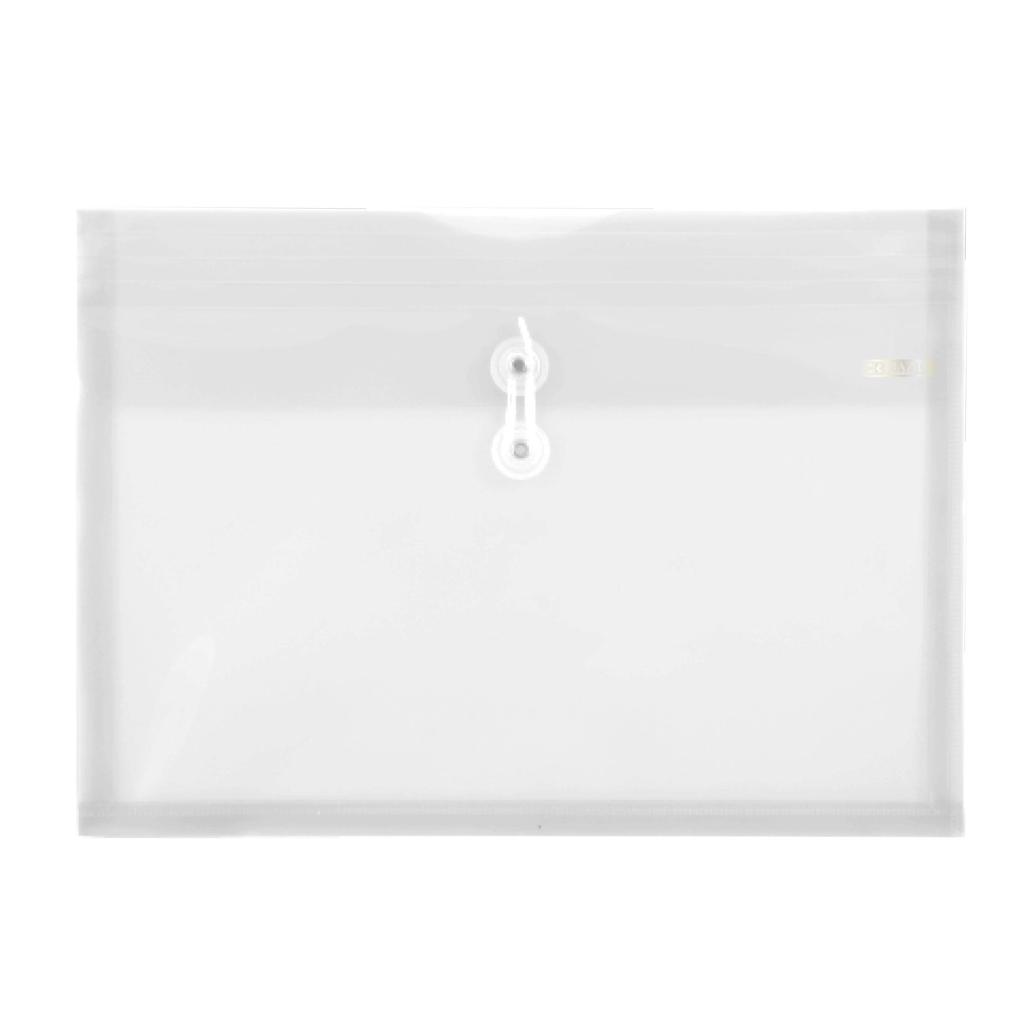 Bazic 2155 Side Loading Letter Size String Envelope, Clear