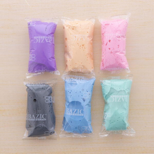Bazic 3356 0.5 oz Air Dry Modeling Clay, 6 Pastel Color