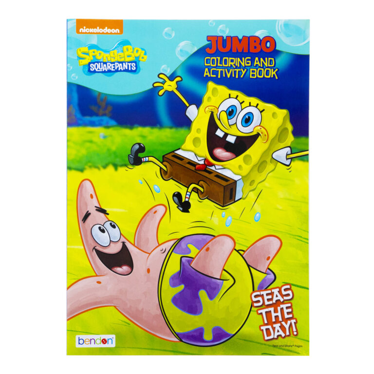 Bazic 46647 Sponge Bob 80 Page Coloring Book