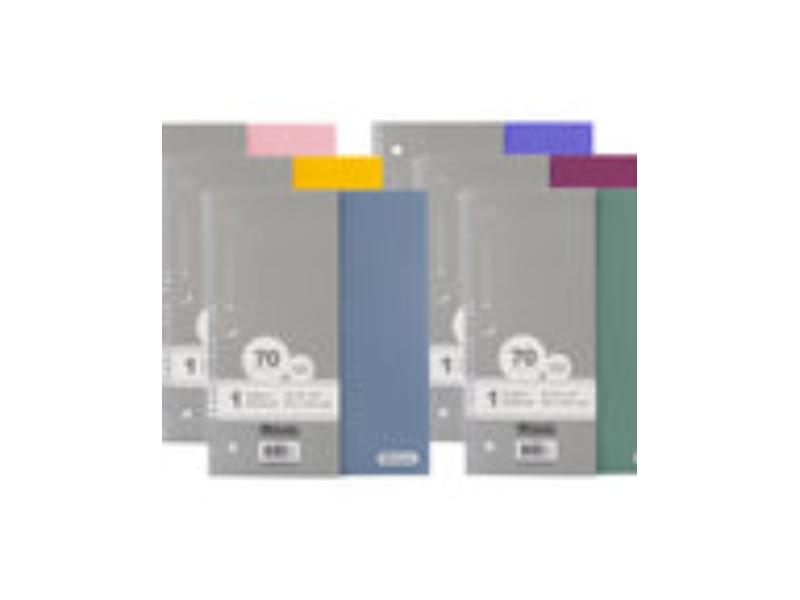Bazic 5488 Notebook Spiral C-R 1 Subject Morandi Poly Cover, 70 Count