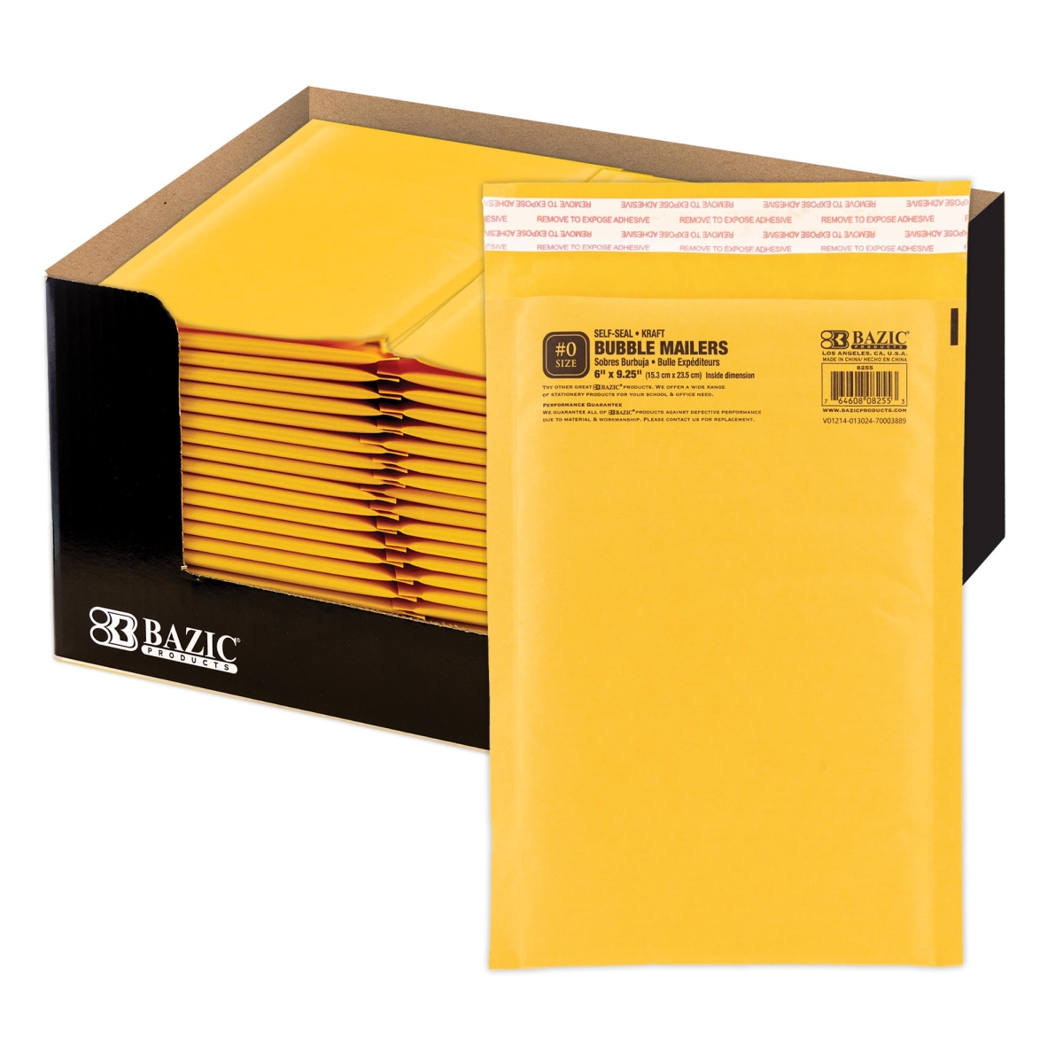 Bazic 8255 6 x 9.25 in. Self-Seal Bubble Mailers