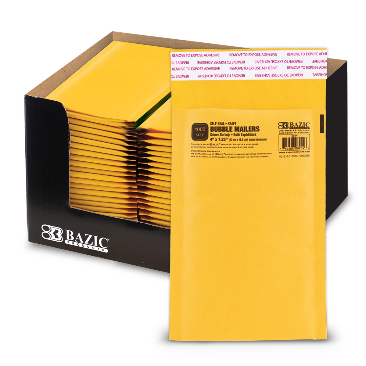 Bazic 8254 4 x 7.25 in. Self-Seal Bubble Mailers