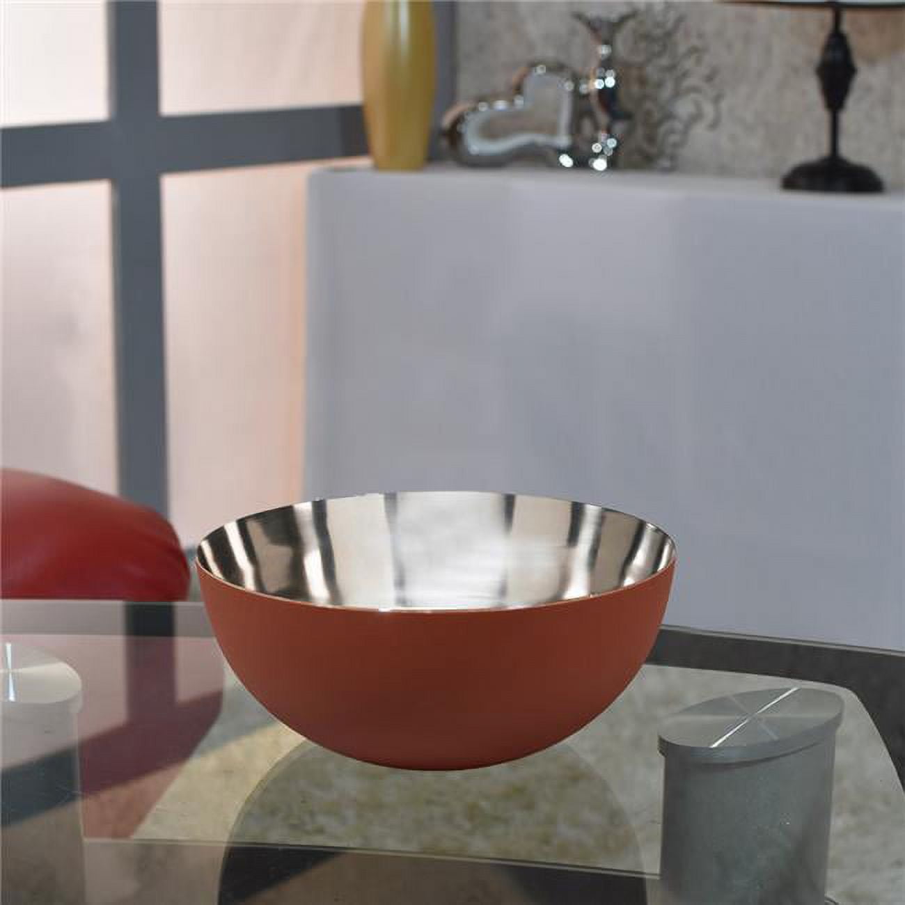 Picture of BBH Homes UBBBAOB328CSC1HS 19 x 19 x 8.5 cm Handmade Decorative Stainless Steel Bowls, Orange Rust