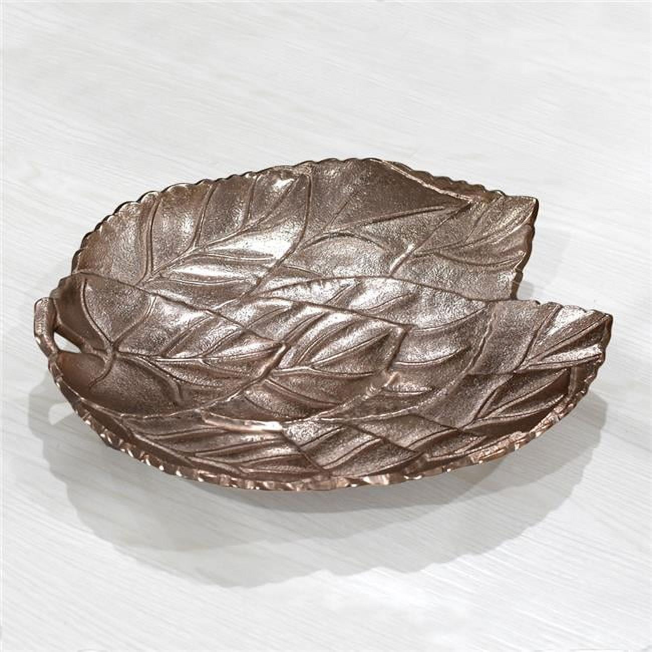 Picture of BBH Homes UBBBVK030AB2020BSC3HS 14.96 x 12.99 x 2.36 in. Handmade Bronze Coated Decorative Aluminum Tray