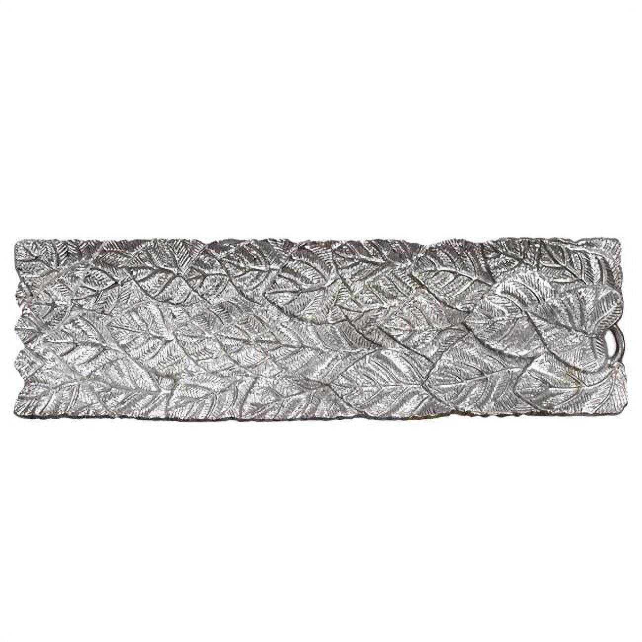 Picture of BBH Homes UBBBVK032AB2020SC1HS 23.62 x 6.69 x 2.16 in. Handmade Silver Coated Decorative Aluminum Tray
