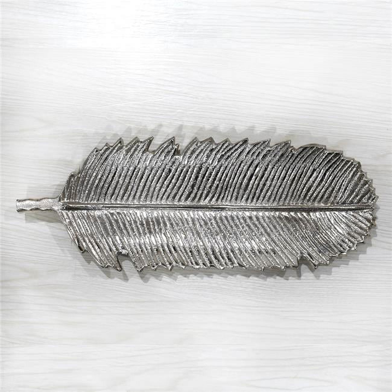 Picture of BBH Homes UBBBVK035AB2020ASC1HS 17.99 x 6.29 x 1.18 in. Handmade Silver Coated Decorative Aluminum Tray