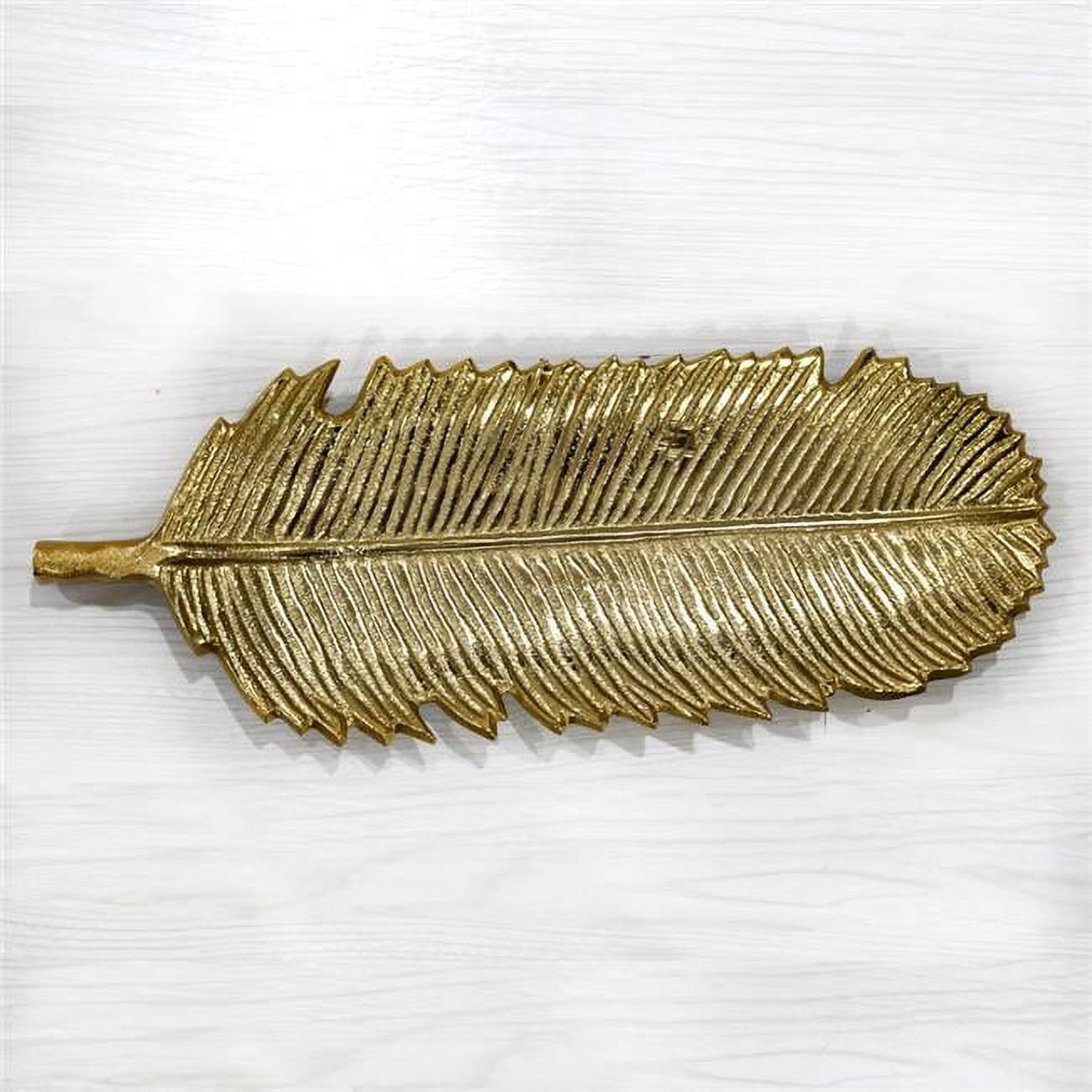 Picture of BBH Homes UBBBVK035AB2020ASC2HS 17.99 x 6.29 x 1.18 in. Handmade Gold Coated Decorative Aluminum Tray