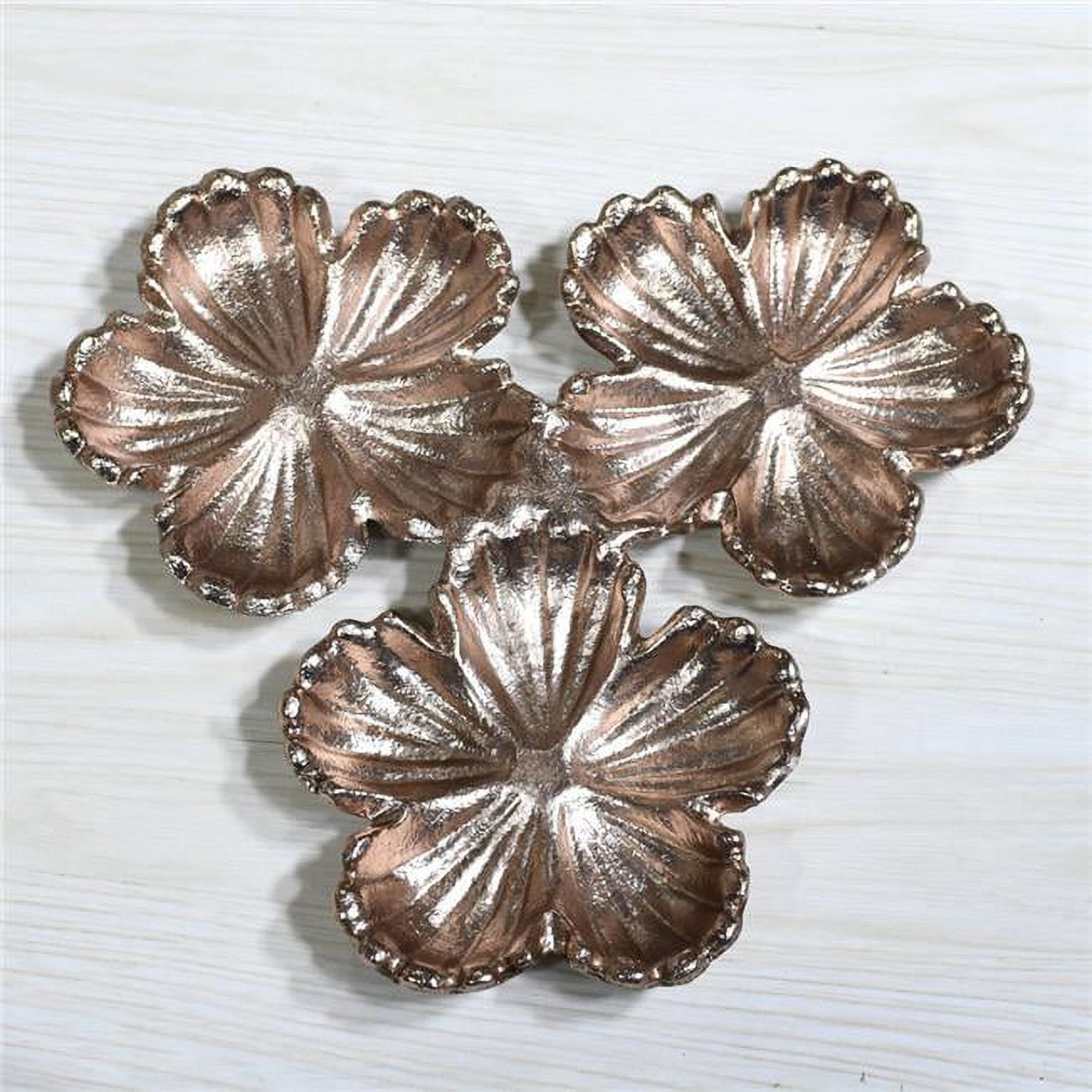 Picture of BBH Homes UBBBVK039AB2020SC3HS 8.26 x 8.26 x 0.98 in. Handmade Bronze Coated Decorative Aluminum Tray