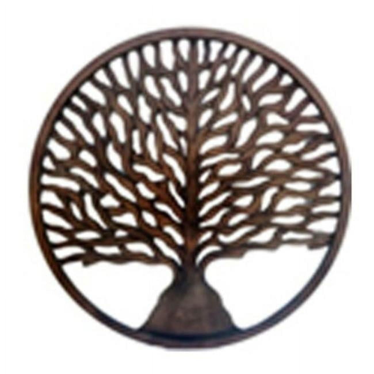 91.5 x 36.2 x 1.5 in. Handmade Wood Eco-Friendly Tranditional Round Medium Polish Hanging Wall Decor