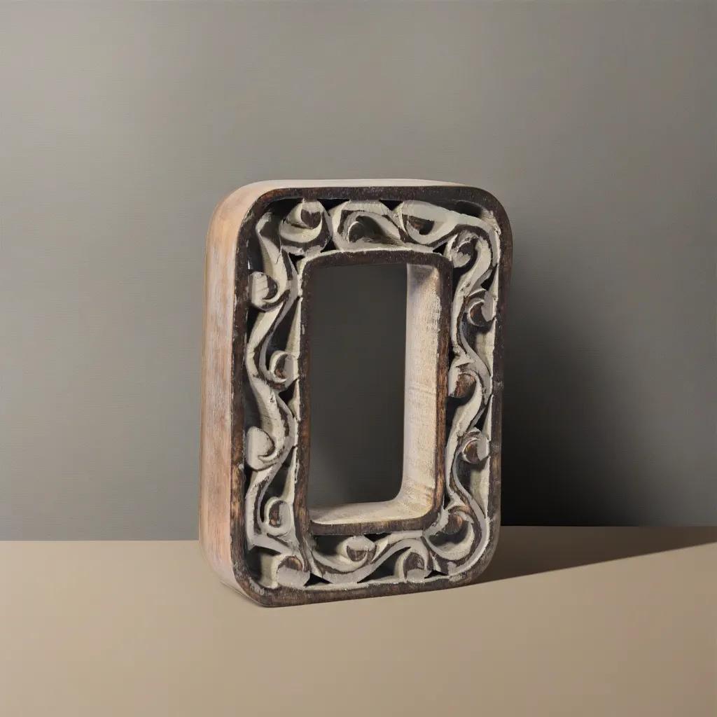 UBBBMH6284SC0HS Handmade Eco-Friendly Wall Mount & Table Top Decor Gray Antique 0 Wooden Number