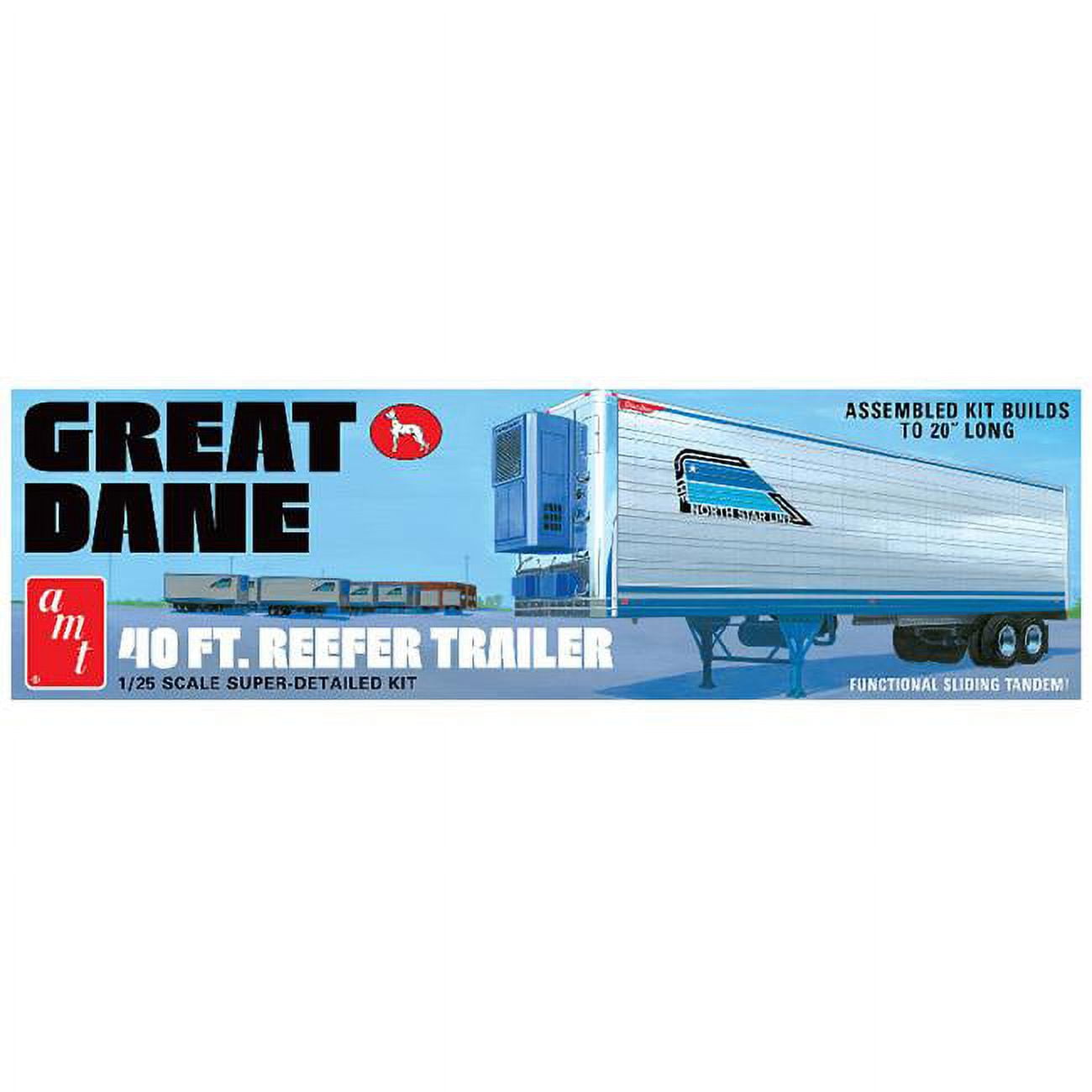Picture of AMT AMT1249 40 ft. 1-18 Scale Great Dane Reefer Trailer Plastic Model Kit