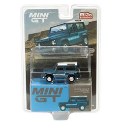 B2BReplicas MINMGT00353-MJ Mini GT Car Model for Land Rover Defender 90 County Wagon, Stratos Blue -  B2B Replicas