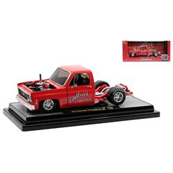 Picture of B2B Replicas M2M40100-HS02 1-24 Scale M2 Machines Edelbrock Equipped Model Car for 1973 Chevrolet Cheyenne&#44; Red & Black