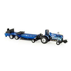 b2breplicas ERT37940A-A   Holland Blue Blazer Puller Tractor with Sled -  B2B Replicas