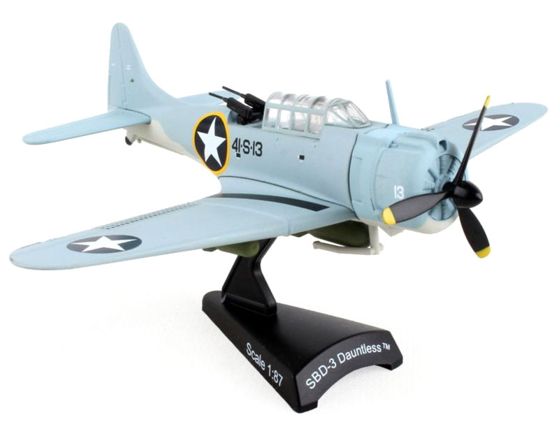 DARPS5563-1 Daron SBD-3 Dauntless No.41 S-13 USN Postage Stamp Collection Aircraft -  B2B Replicas