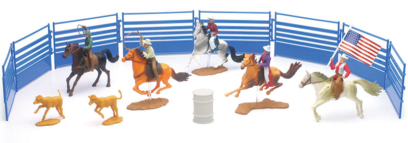 Picture of B2B Replicas  SS-38575A Western Rodeo Playset with Calfs