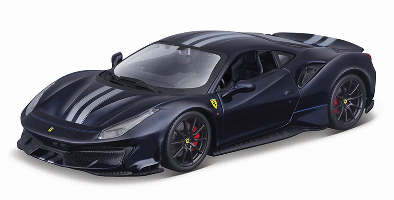 B2Breplicas BBU26026BL 1-24 Scale Bburago - Ferrari 488 Pista Model Car, Dark Metallic Blue -  B2B Replicas