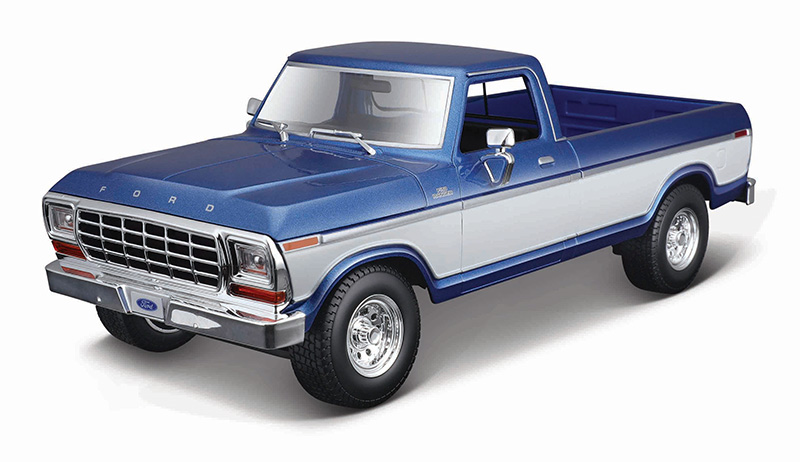 B2Breplicas MAI31462BLWT 1-18 Scale Maisto - 1979 Ford F1 Pickup Model Truck, Blue & White -  B2B Replicas