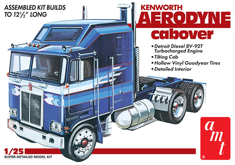 1463 1-25 Scale  Kenworth Aerodyne Cabover Plastic Model Kit