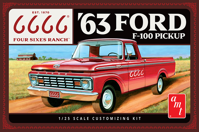 1559 1-25 Scale 1963 Ford F-100 Pickup Model Car