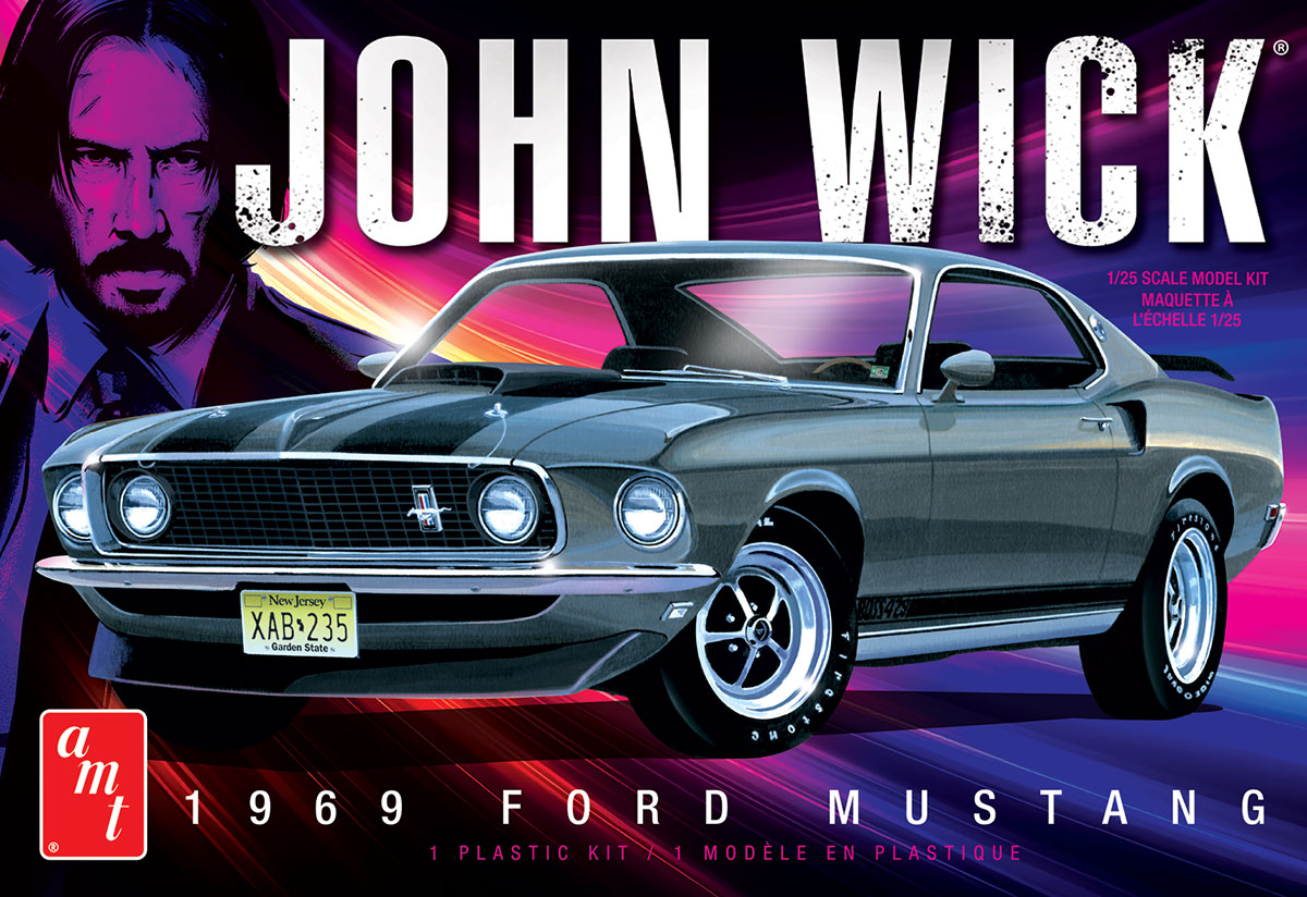 1454M John Wick 1969 Ford Mustang Car