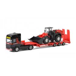 Picture of b2bReplicas TEM900012 Mammoet Toy Truck with Lowboy Trailer & Wheel Loader