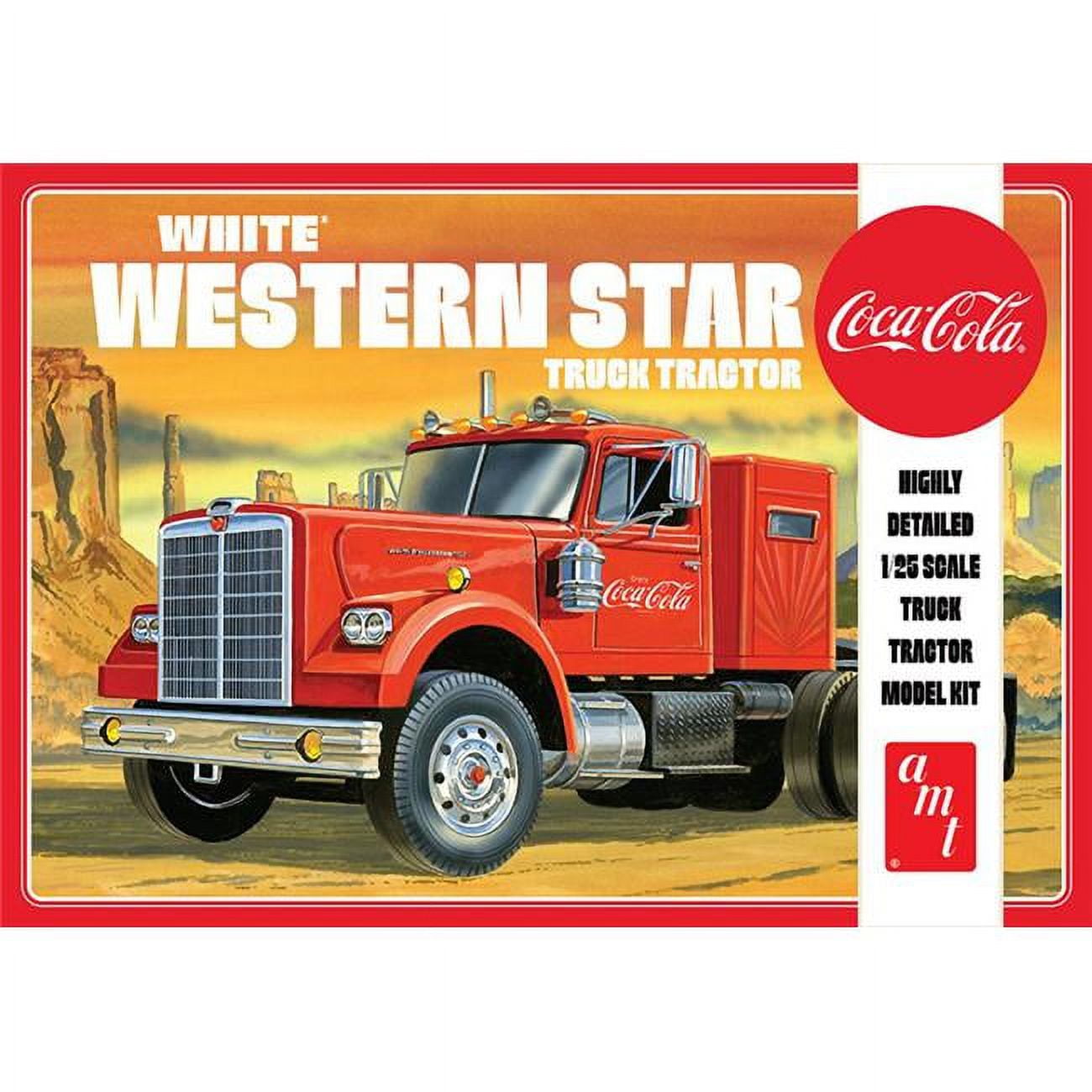 Picture of AMT AMT1160 Coca-Cola - White Western Star Semi Tractor