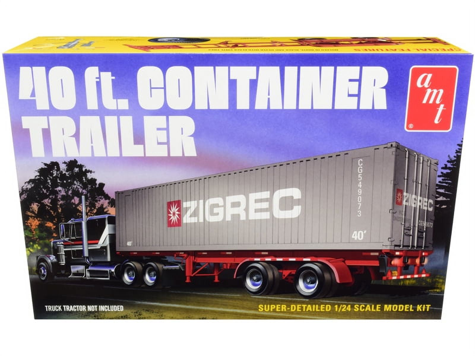 Picture of Amt AMT1196 40 ft. Semi Container Trailer Plastic Model Kit