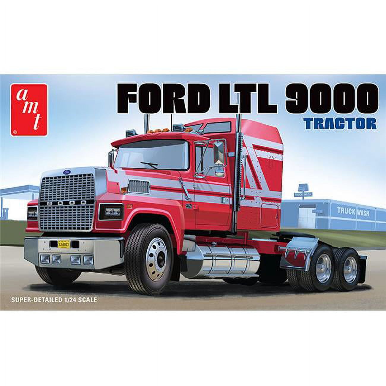 Picture of AMT AMT1238 1 by 24 Scale Plastic Model Kit for Ford LTL 9000 Semi Tractor