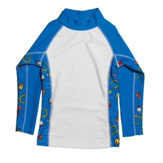 2015 Long Sleeve Rash Guard, Coolgardie Blue - Size 0