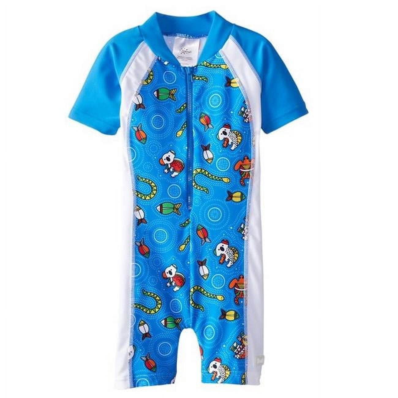 2015 Coolgardie Printed Swimsuit, Blue - Size 0