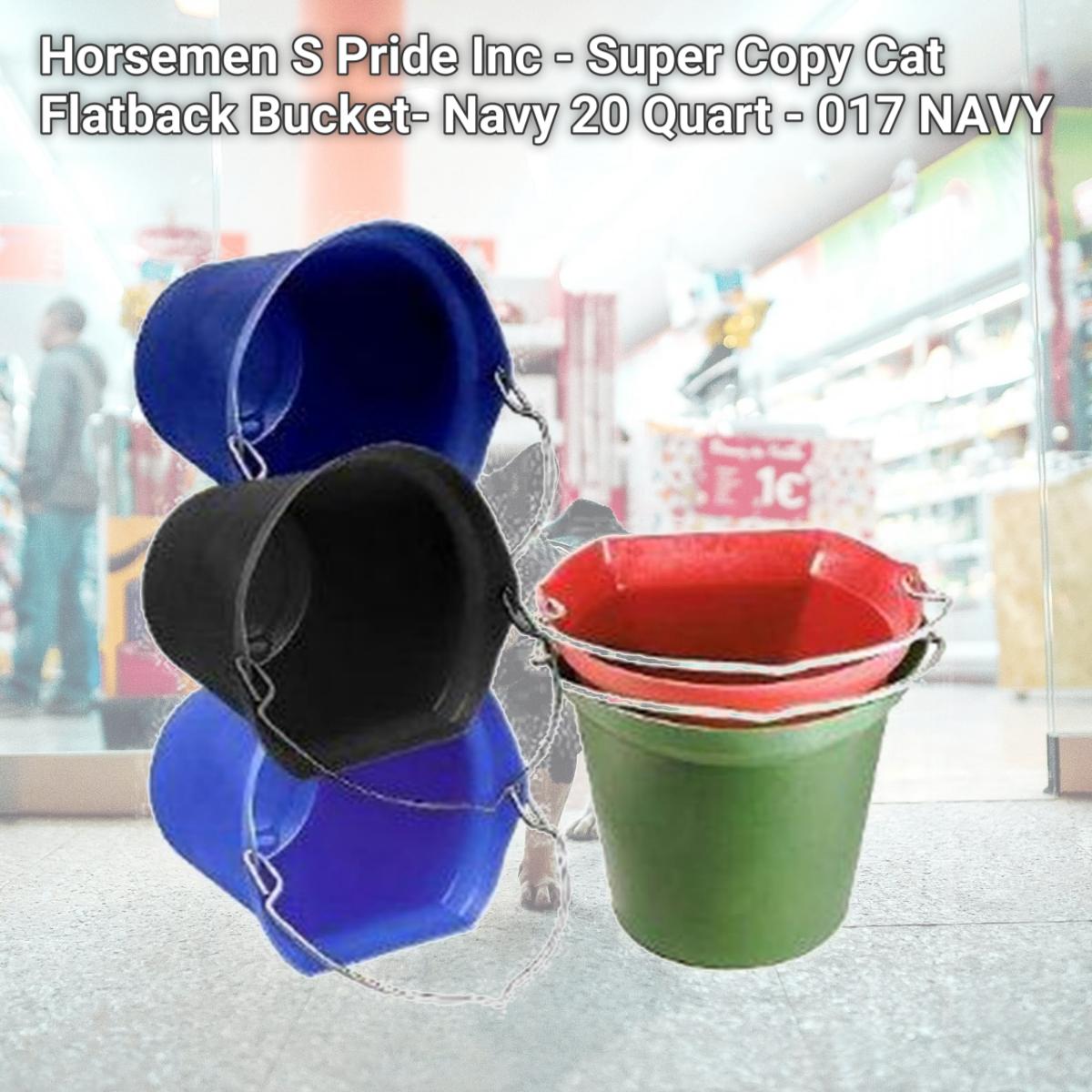 Picture of Horsemen S Pride Inc - Super Copy Cat Flatback Bucket- Navy 20 Quart - 017 NAVY