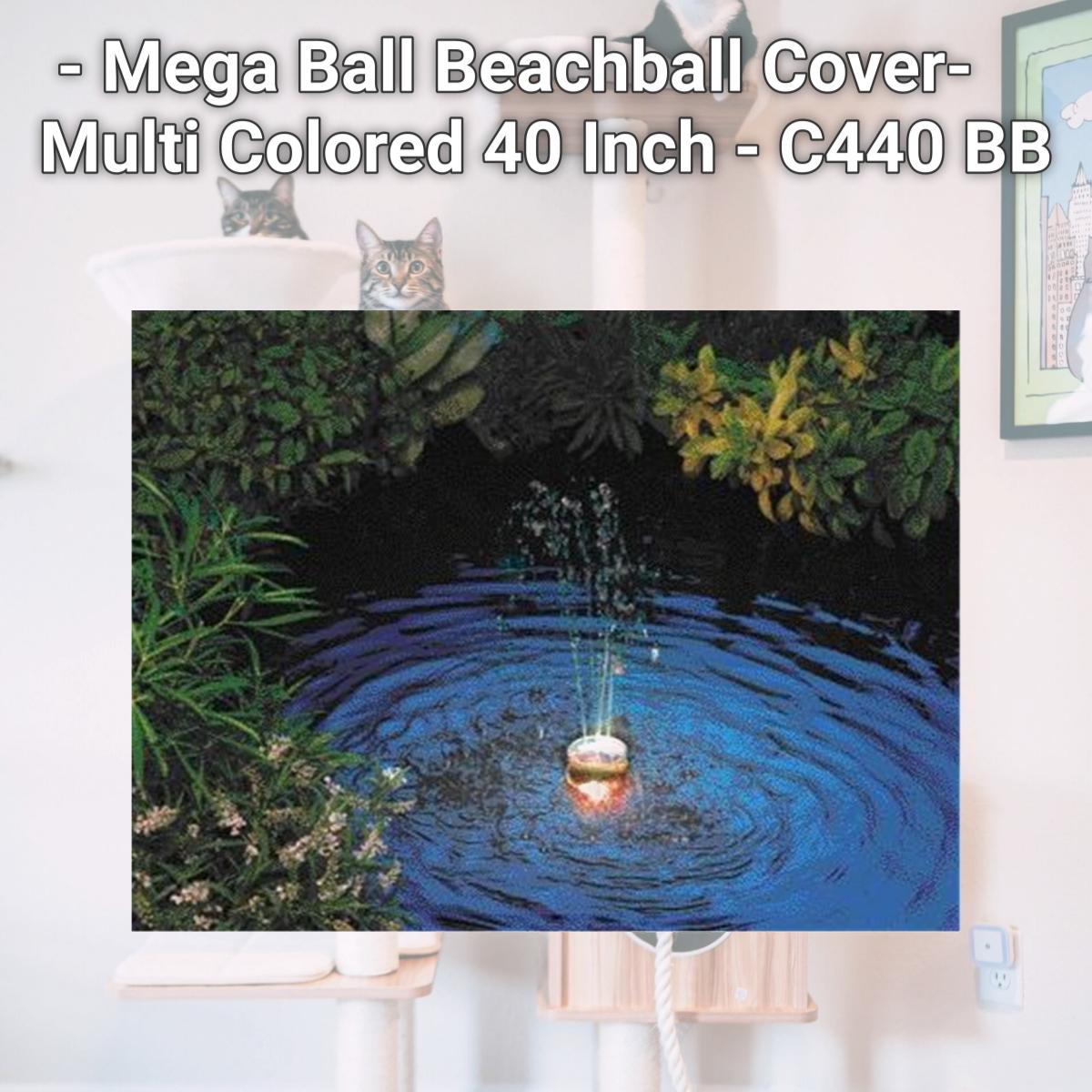 Picture of Horsemen S Pride Inc - Mega Ball Beachball Cover- Multi Colored 40 Inch - C440 BB