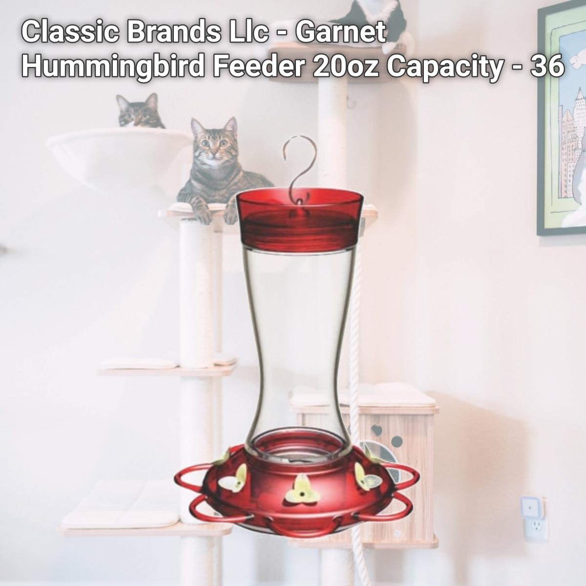Picture of Classic Brands Llc - Garnet Hummingbird Feeder 20oz Capacity - 36 